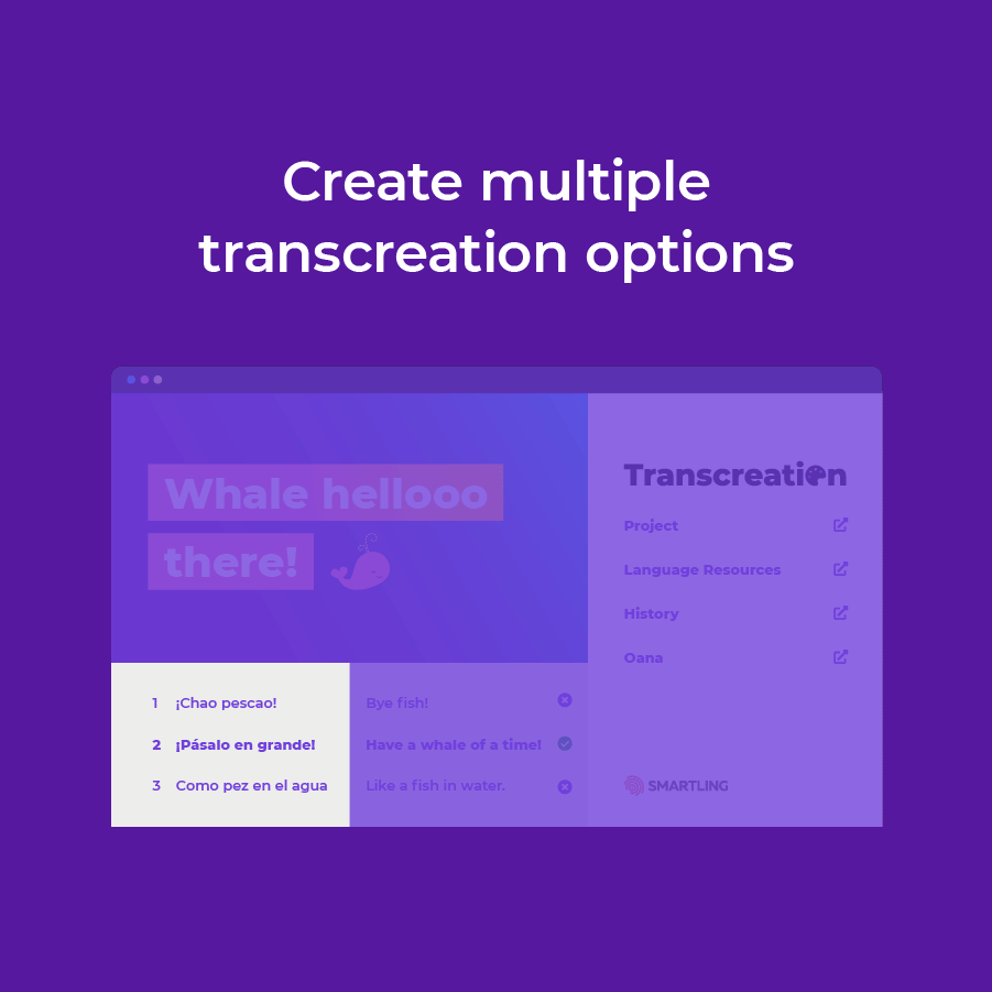 Outil de transcréation