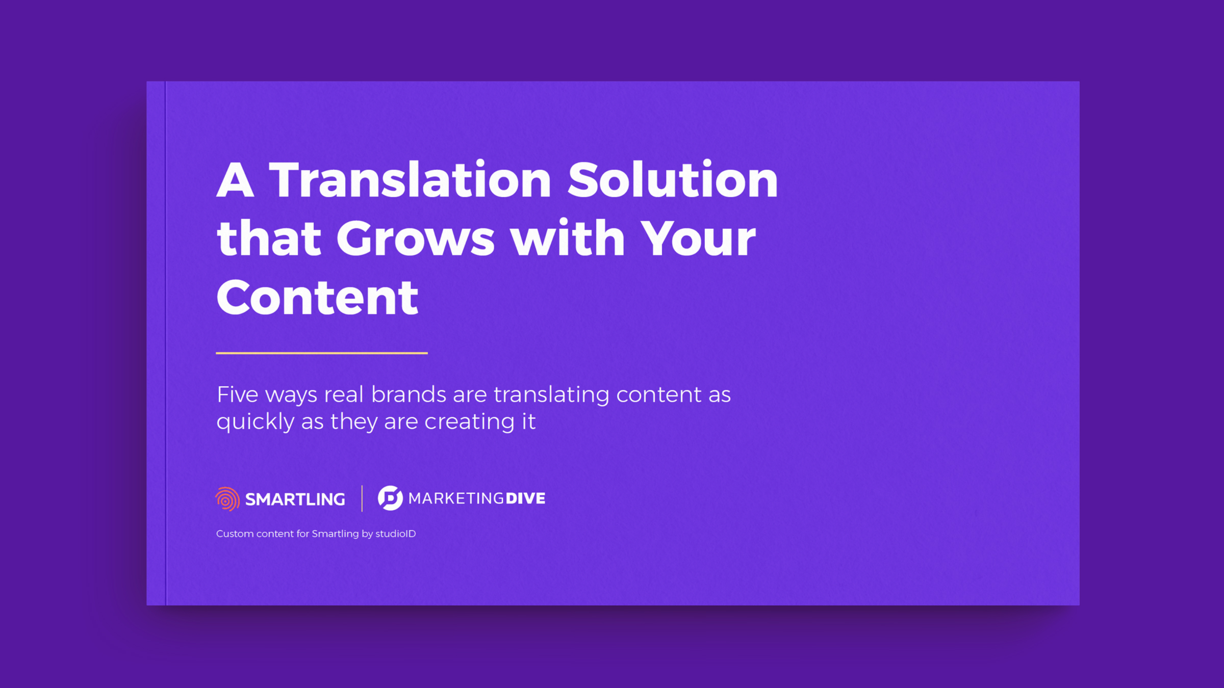 Une solution de traduction qui évolue avec votre contenu