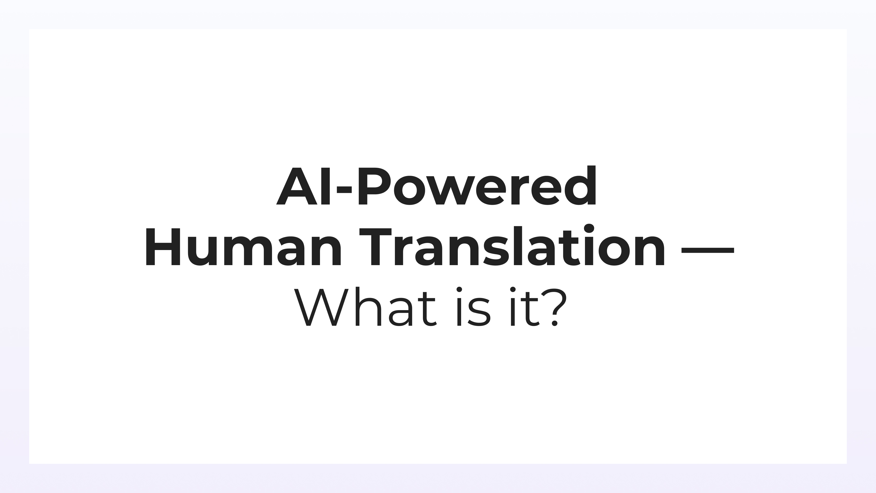 Webinaire Smartling : La traduction humaine alimentée par l'IA : qu'est-ce que c'est ? Le 27 mars 2024 de 12 h à 12 h 45 EST

