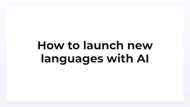 Comment lancer de nouvelles langues avec l’IA