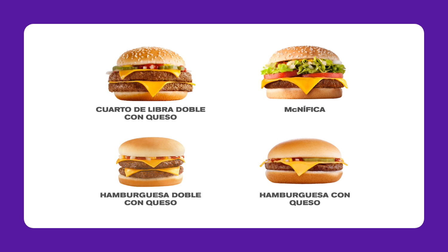 McDonald's Menu - Mexico