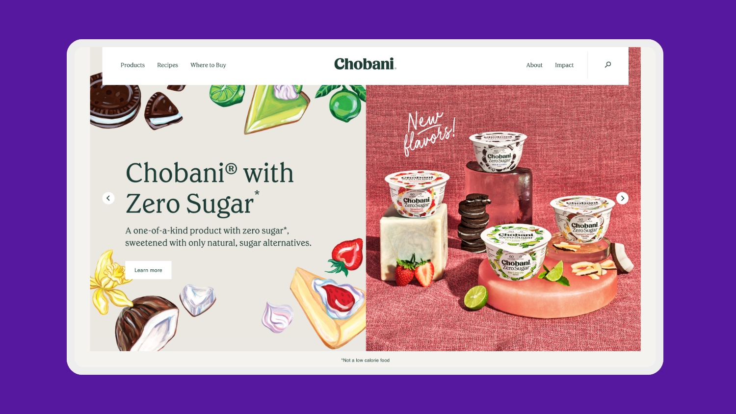 Site Web américain de Chobani