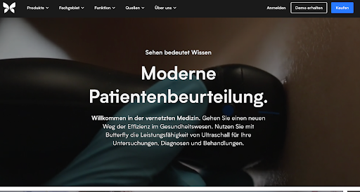 site web allemand du Butterfly Network
