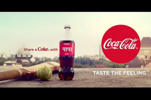Publicité pour le Coca-Cola en Inde