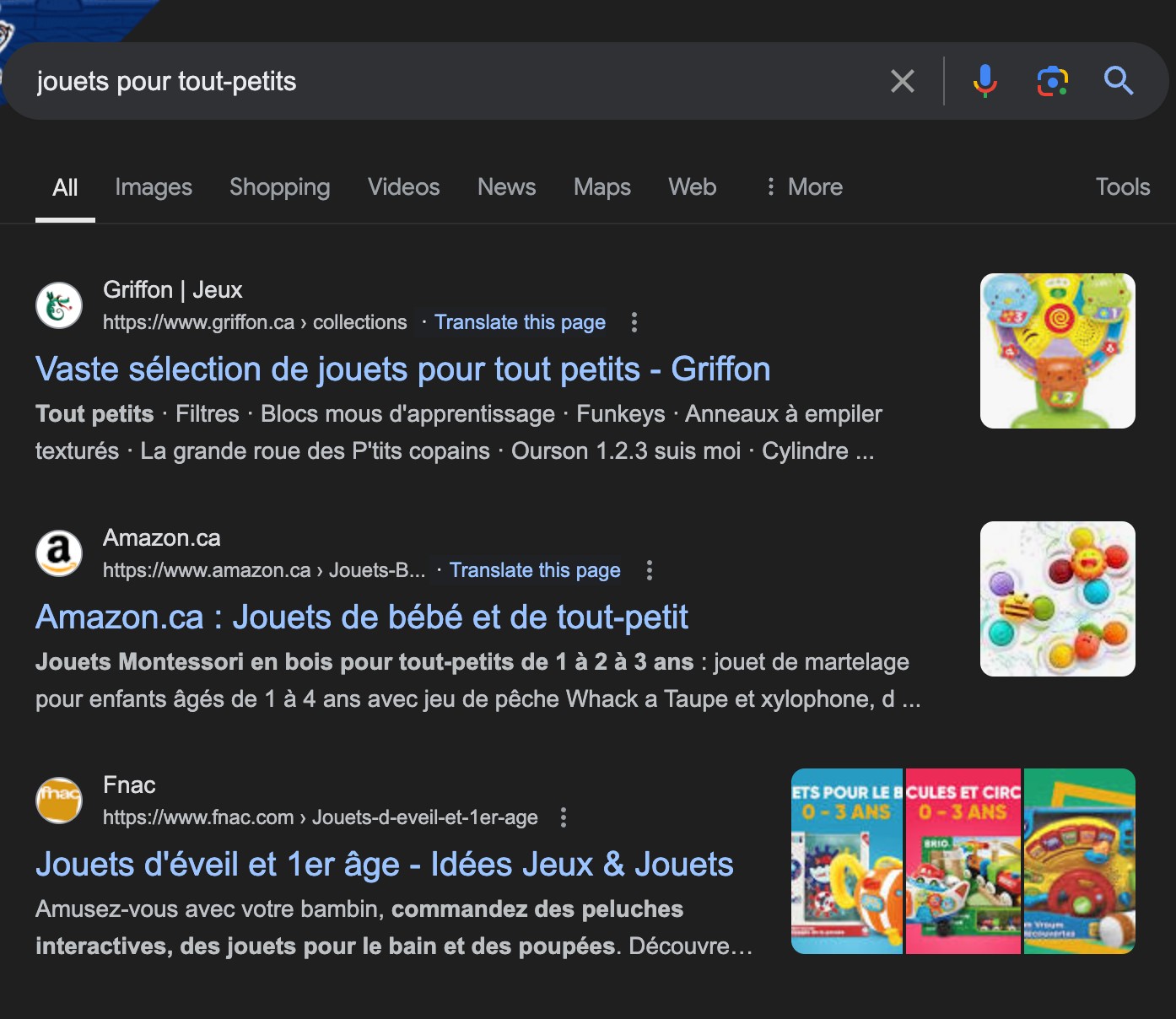 Résultats de recherche pour jouets pour tout-petits en français, qui se traduisent par "toys for toddlers". 