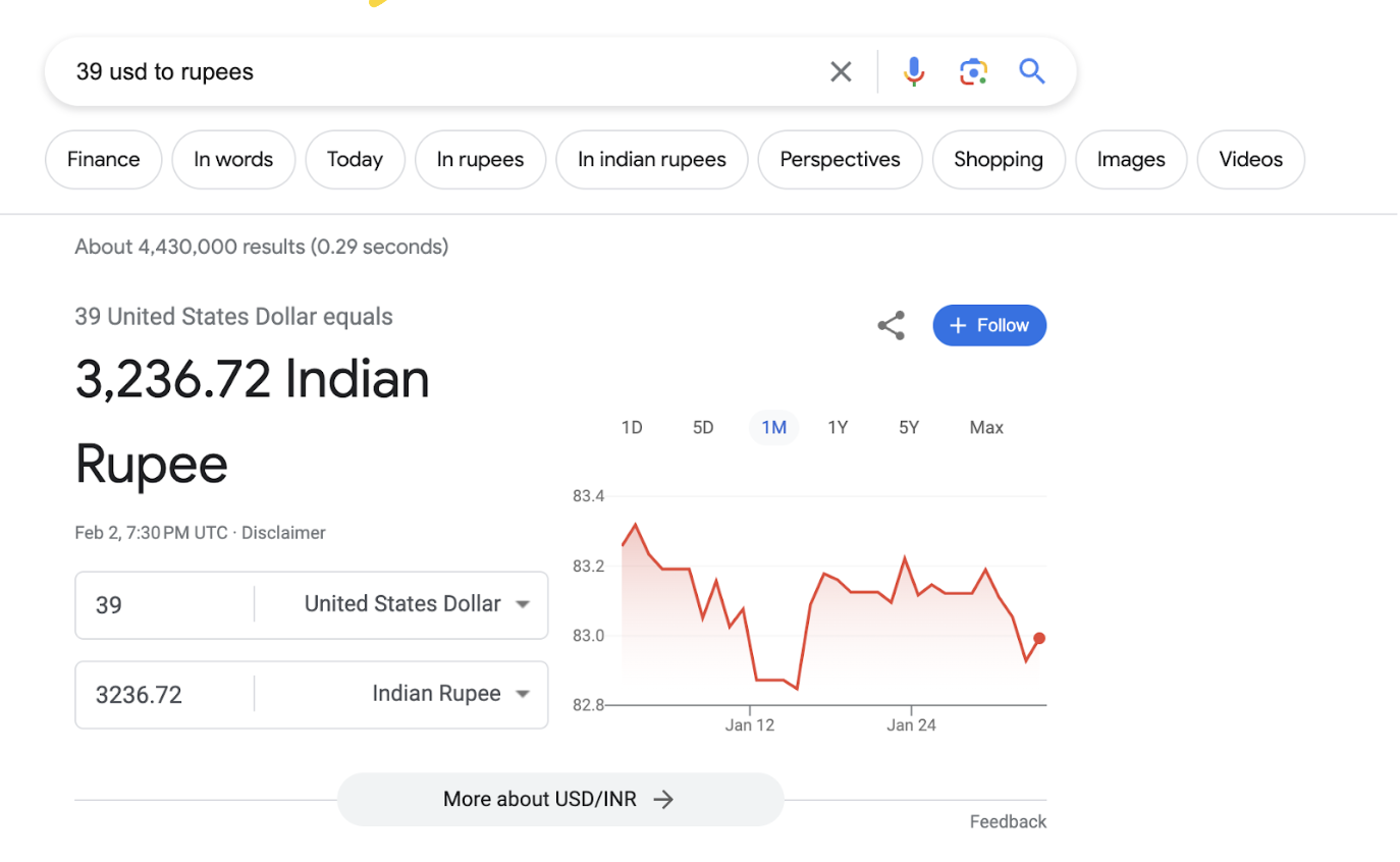 Roupie indienne vers USD