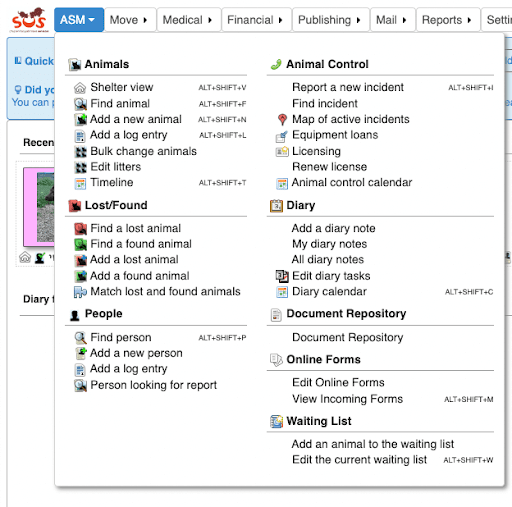 SOS Animaux Navigation